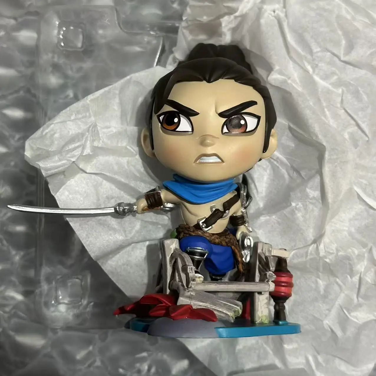 Yasuo Figura Confezione originale autentica Il marchio apre solo la scatola Perdita di carta