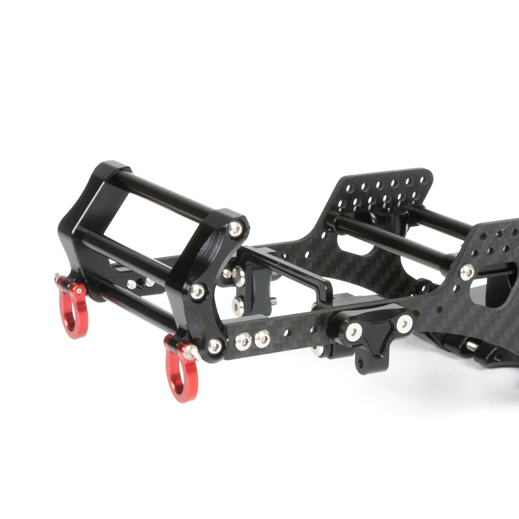 Rcgosfollow LCG Chassis Kit telaio in fibra di carbonio Rail V2 Gearbox per 1/10 RC Rigs Crawler SCX10 Capra TRX4 centro inferiore Kit fai da te