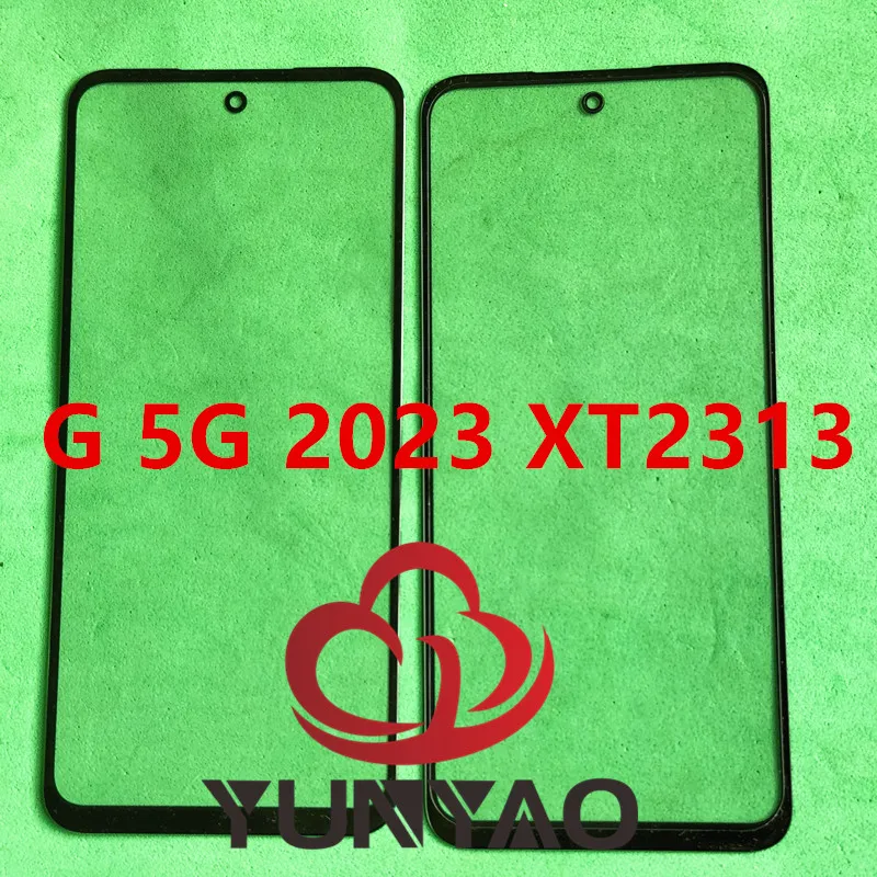 

10Pcs OCA+ Touch Screen Outer LCD Front Screen Glass Lens Cover For Motorola Moto G 5G 2023 XT2313