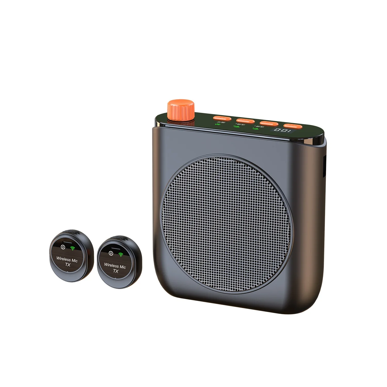 New Little Bee J98 Cross-border Wireless Lavalier Microphone & Amplifier - High Volume Microphone for Teachers, Tour Guides, and