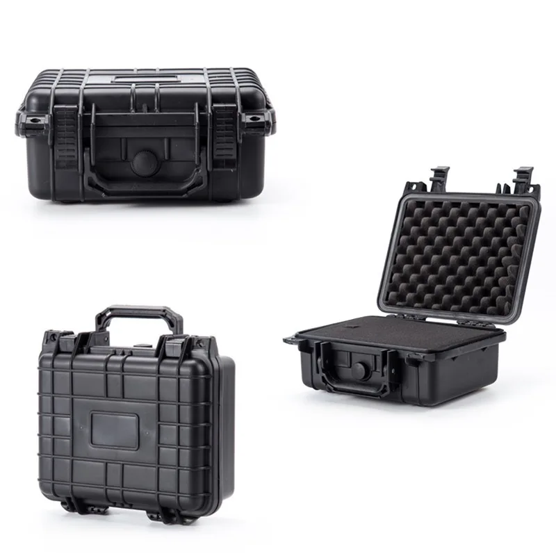 Waterproof Hard Carry Case Bag Toolbox With Pre-cut Sponge Storage Box Safety Protector Organizer Hardware Box Impact Resistant
