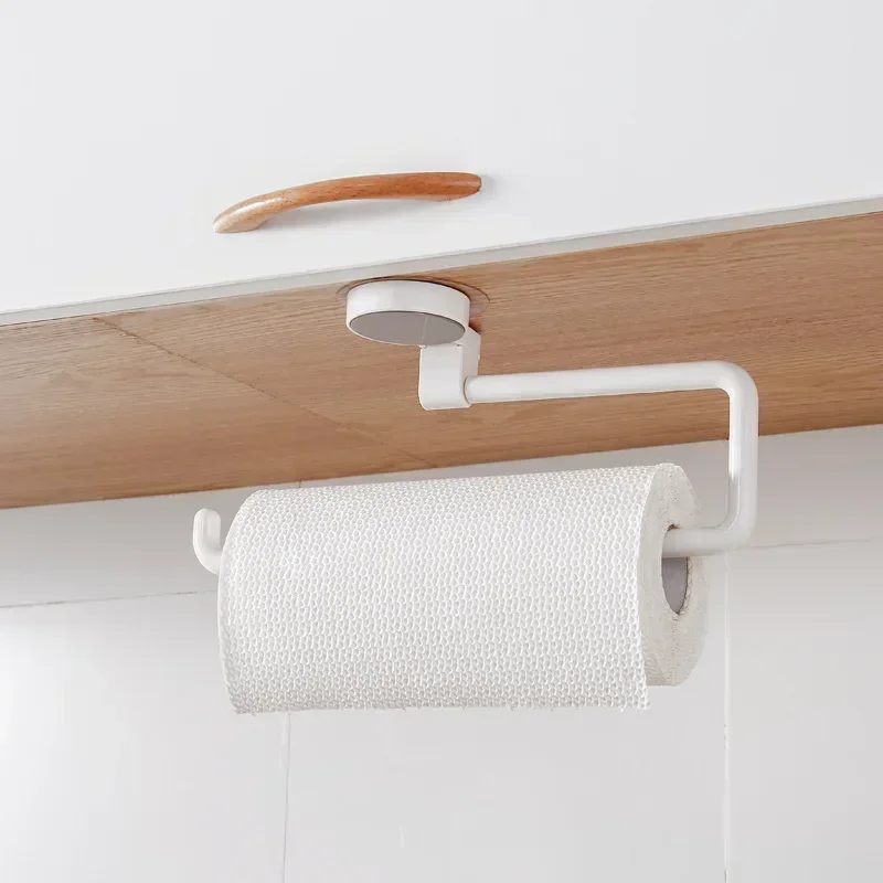 Kitchen Toilet Paper Holder Storage Rack Roll Paper Holder for Bathroom Towel Rack Tissue Rack Stand Shelf Home Organizer