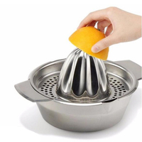 Portable Lemon Orange Manual Fruit Juicer 304 Stainless Steel Kitchen Accessories Tools Citrus Raw Hand Pressed Juice Maker