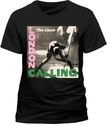 The Clash-camiseta oficial de London Calling, cubierta de álbum, arte Punk Rock