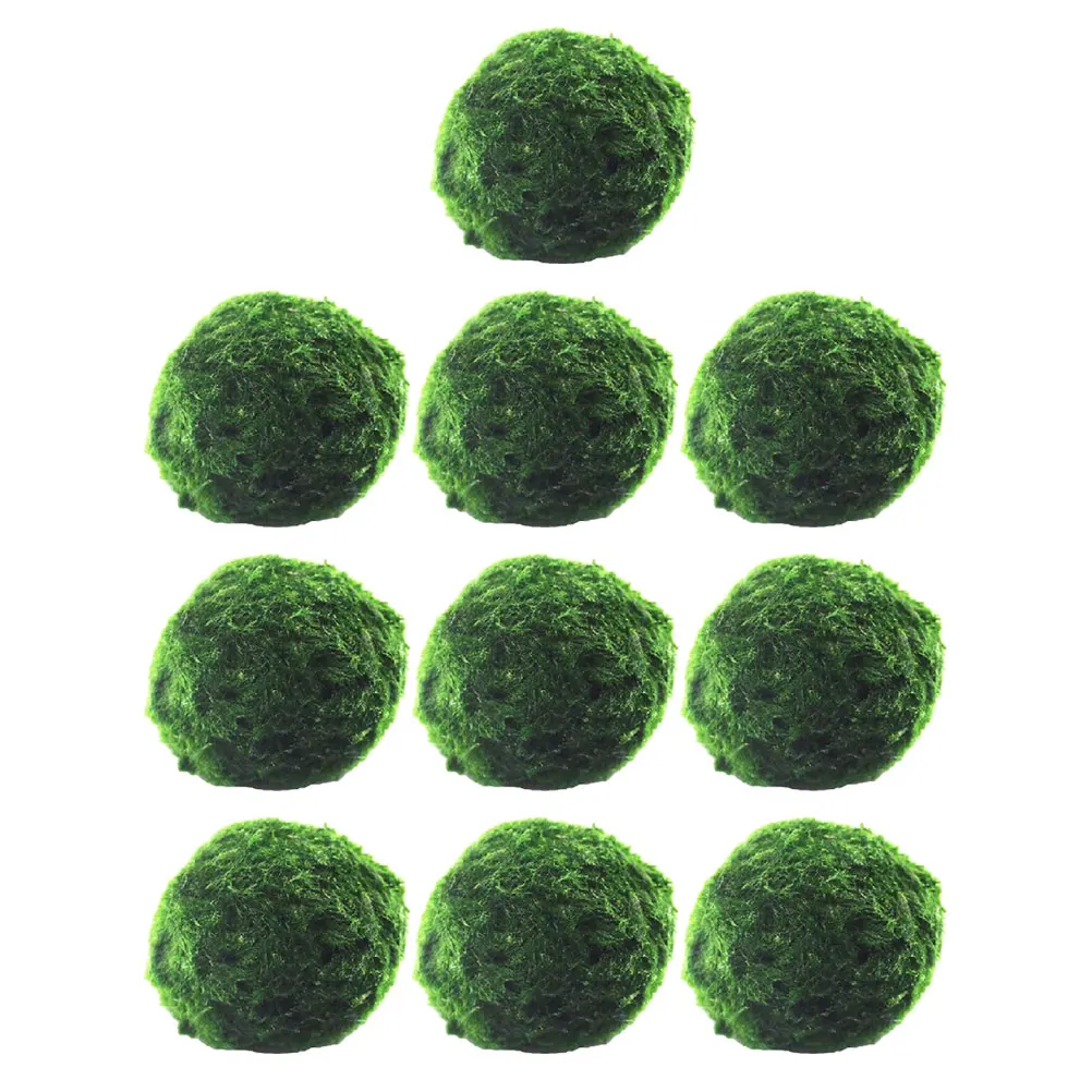 

10Pcs Hydroponic balls Creative Aquatic Plants Fish Tank Shrimp Breeding Decorative Aquarium Algae Balls Green Aquatic