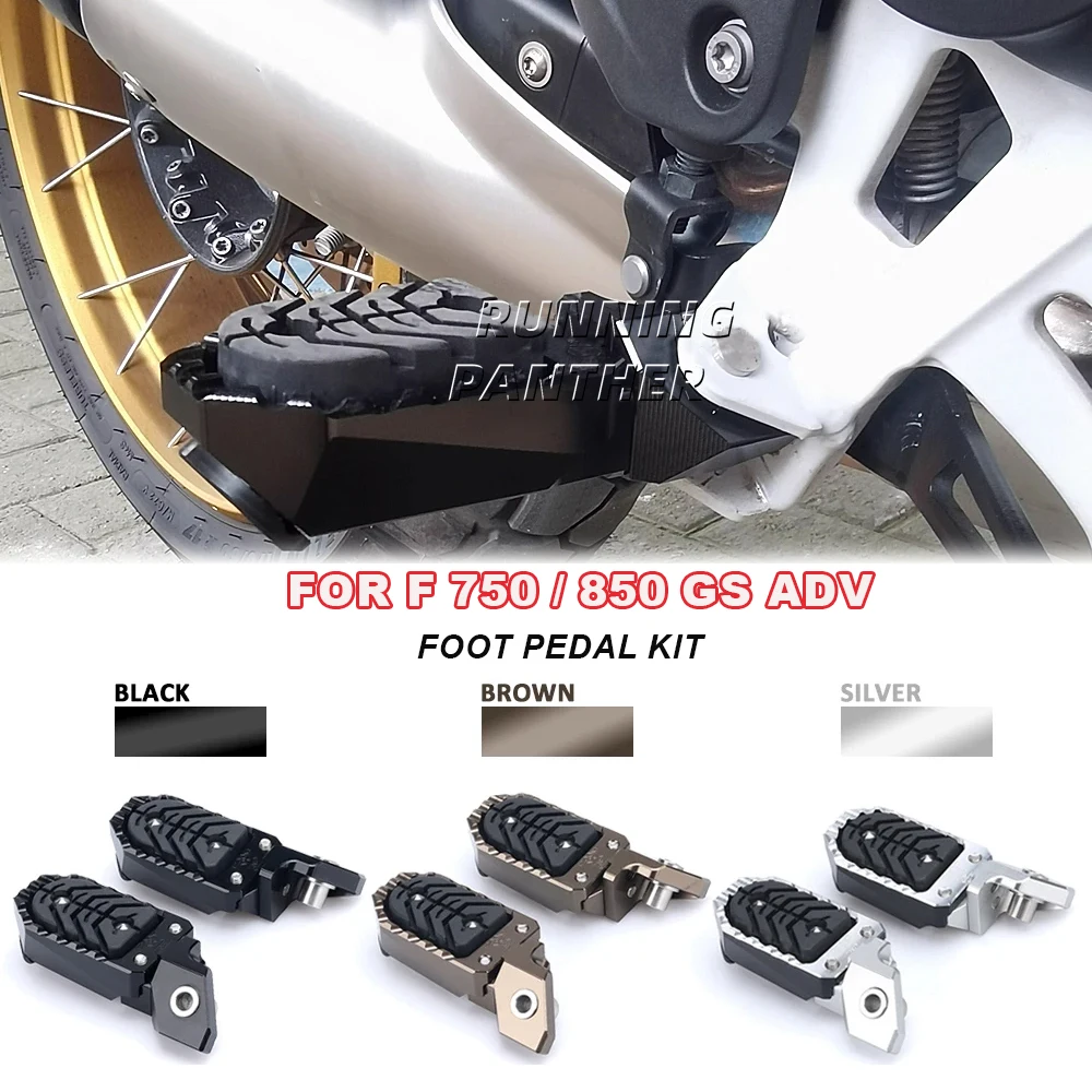 

Для BMW F750GS F 750 850 GS F850GS Adventure ADV 2018-2025 подножки для мотоцикла, алюминиевая подставка для ног, комплект педалей с расширяемыми зубами