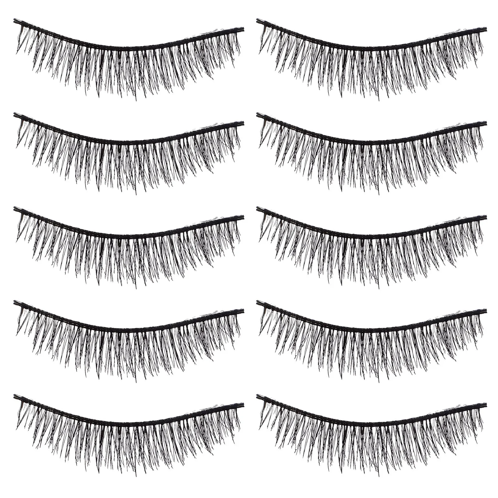 رموش صناعية طبيعية رموش من الألياف الناعمة لحفلات الزفاف رموش اصطناعية يومية أدوات مكياج #2