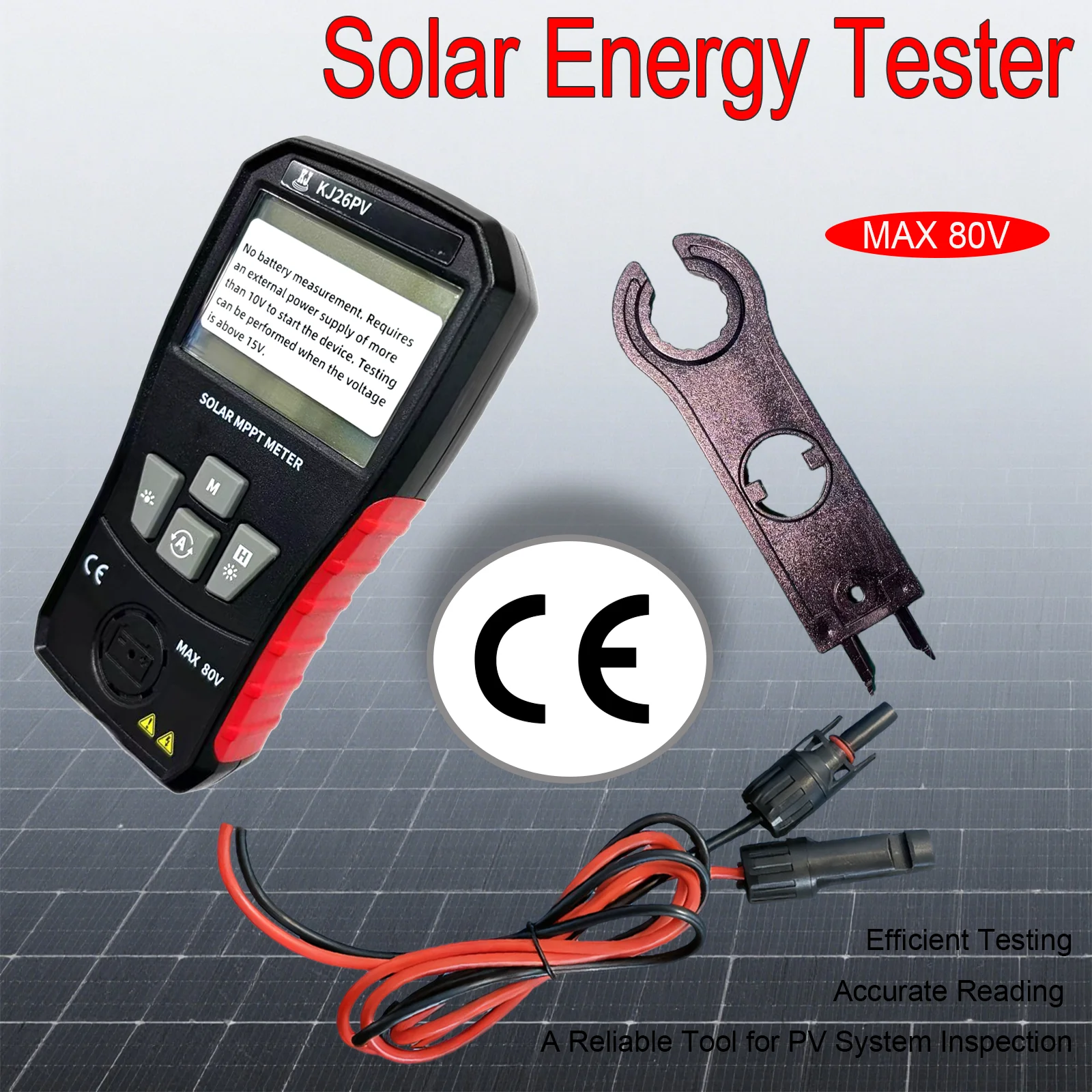 Professioneller Solarpanel-Tester – multifunktionaler PV-Analysator für Spannung, Strom, Leistung
