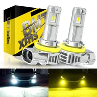BMTxms 2 uds H11 H8 H16 PSX24W luz antiniebla LED bombilla Canbus 9005 HB3 9006 HB4 H10 H27 880 881 lámpara LED luz de conducción DRL 6500K 3000K