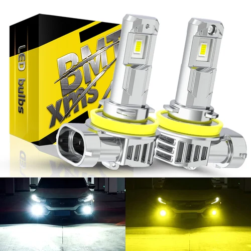 BMTxms 2 uds H11 H8 H16 PSX24W luz antiniebla LED bombilla Canbus 9005 HB3 9006 HB4 H10 H27 880 881 lámpara LED luz de conducción DRL 6500K 3000K