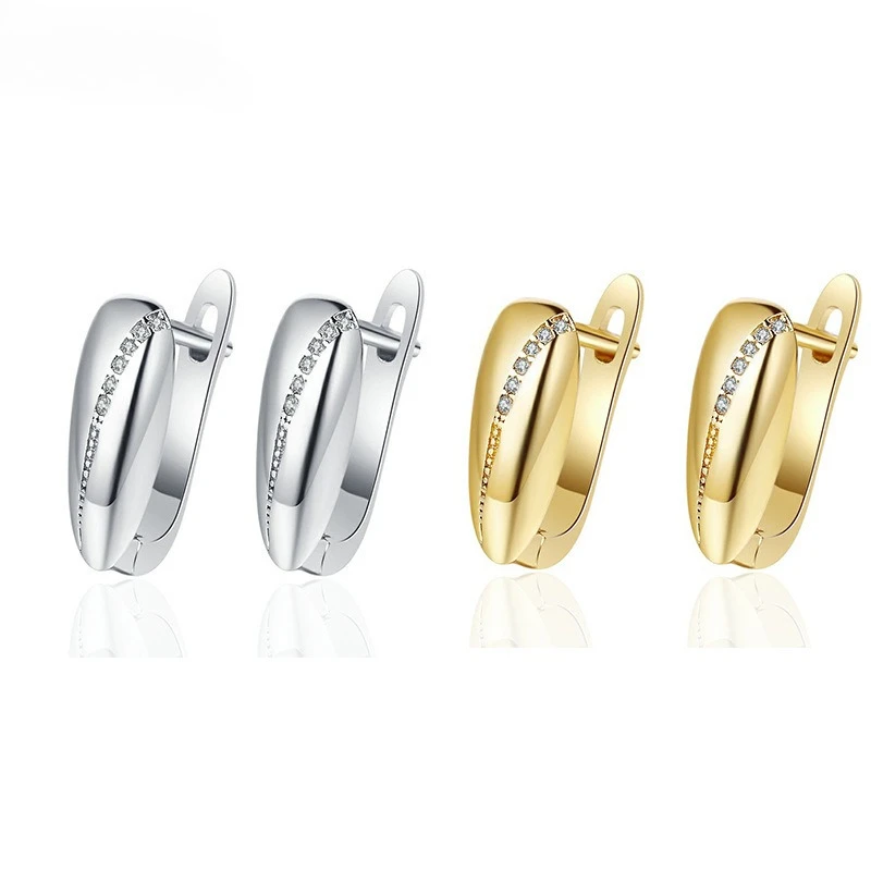 Ohrringe aus 925er-Sterlingsilber für Damen, runde Zirkon-Ohrringe, funkelnde Party, Hochzeit, Schmuck, Geschenkzubehör
