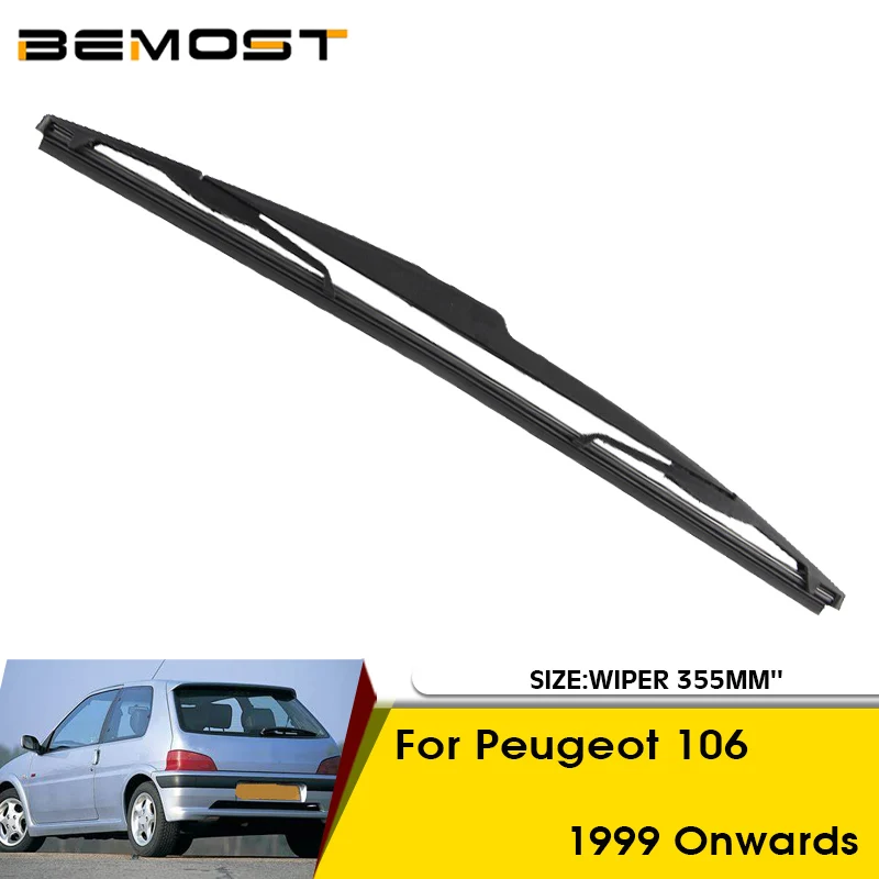 Car Wiper Blade For Peugeot 106 1999 Onwards Rear Back Windshield Windscreen Rear Wiper 355mm Car Accessories