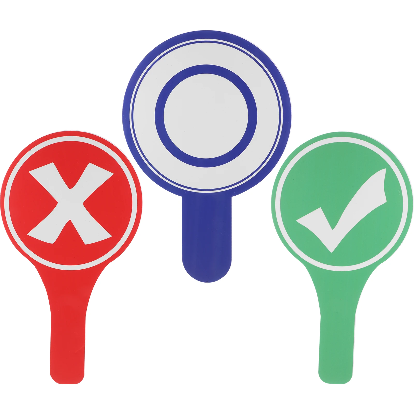 

3pcs Voting Paddles for Classroom Double Sided Foam Score Boards Lightweight Hand Signals Mini Yes No Paddles True