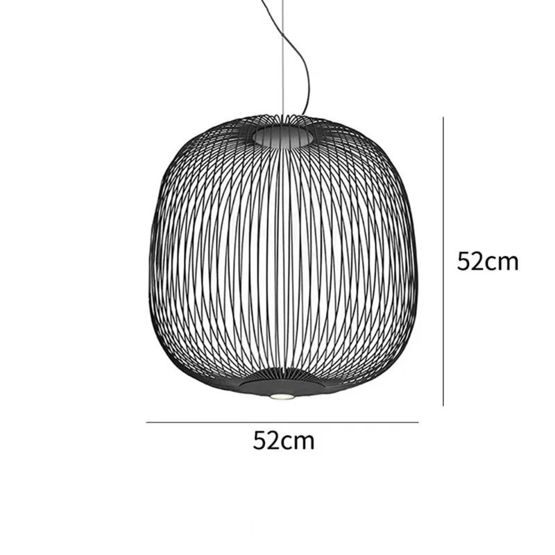 Foscarini Spaken Hanglamp minimalistische Vogelkooi Hanglamp voor Villa Lobby Trap Home Decor trap Italiaanse verlichting