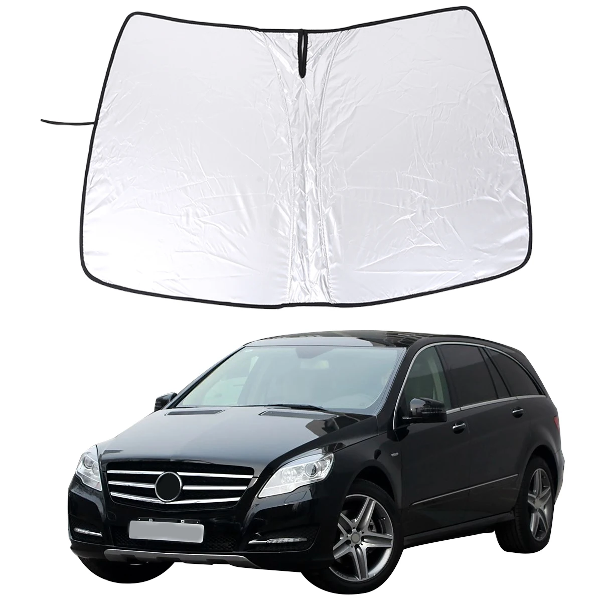 

For Mercedes-Benz R-Class 2006-2017 front glass sunshade, car front glass sunshade, thermal insulation curtain (memory wire mode