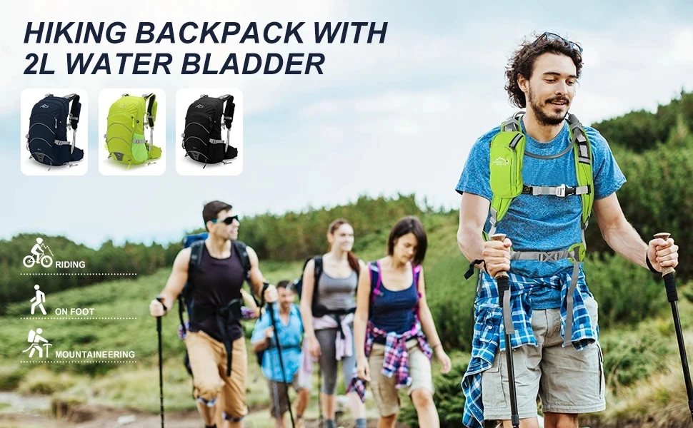 Bergsteiger-Wanderrucksack 20 Liter Herren und Damen Outdoor-Sport Laufrucksack Wasserdichter Camping-Trekking-Rucksack – Detail 1