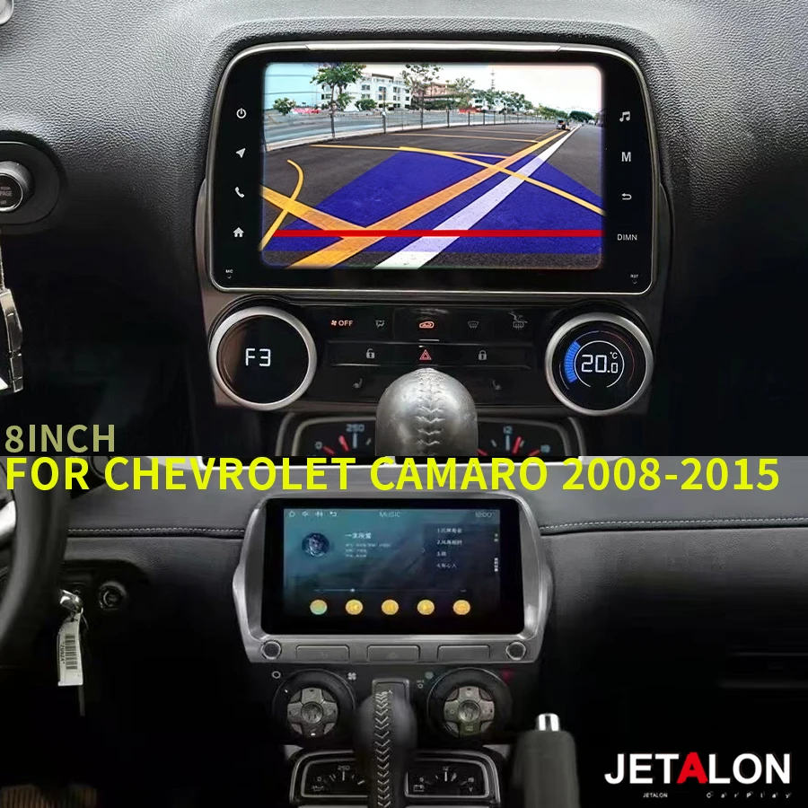 

8inch Touch Screen Android14 Carplay Car Radio For Chevrolet Camaro 2008-2015 Multimedia Tape Recorder Player Stereo 4G GPS Navi