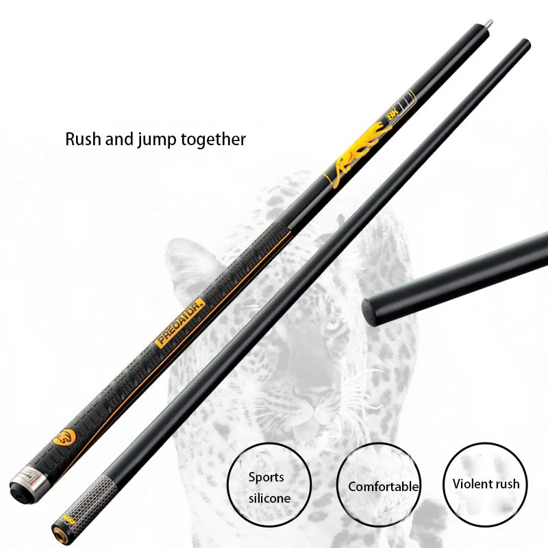 WOLFIGHTER New 3142 Brand BK3 Black Shaft 2 in 1 Billiards Break Jump Cue 13mm Tip China 2021