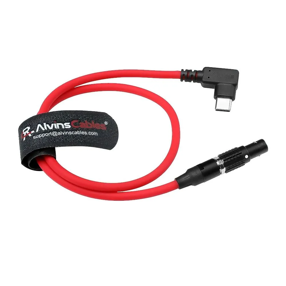 

Ultra Soft Right Angle USB-C Type-C to 2Pin Black-Plated 12V Fast Charging Power