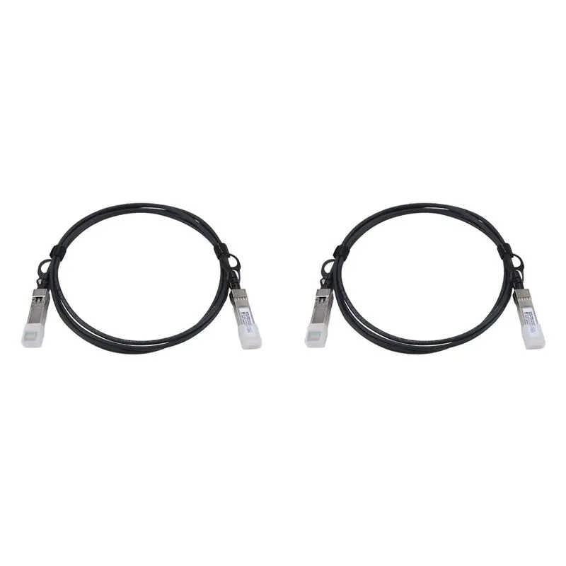 2Pcs 2M DAC Cable 10G SFP+DAC Cable Passive Direct Attach Copper Twinax Cable 30AWG For Ubiquiti Mikrotik Zyxel