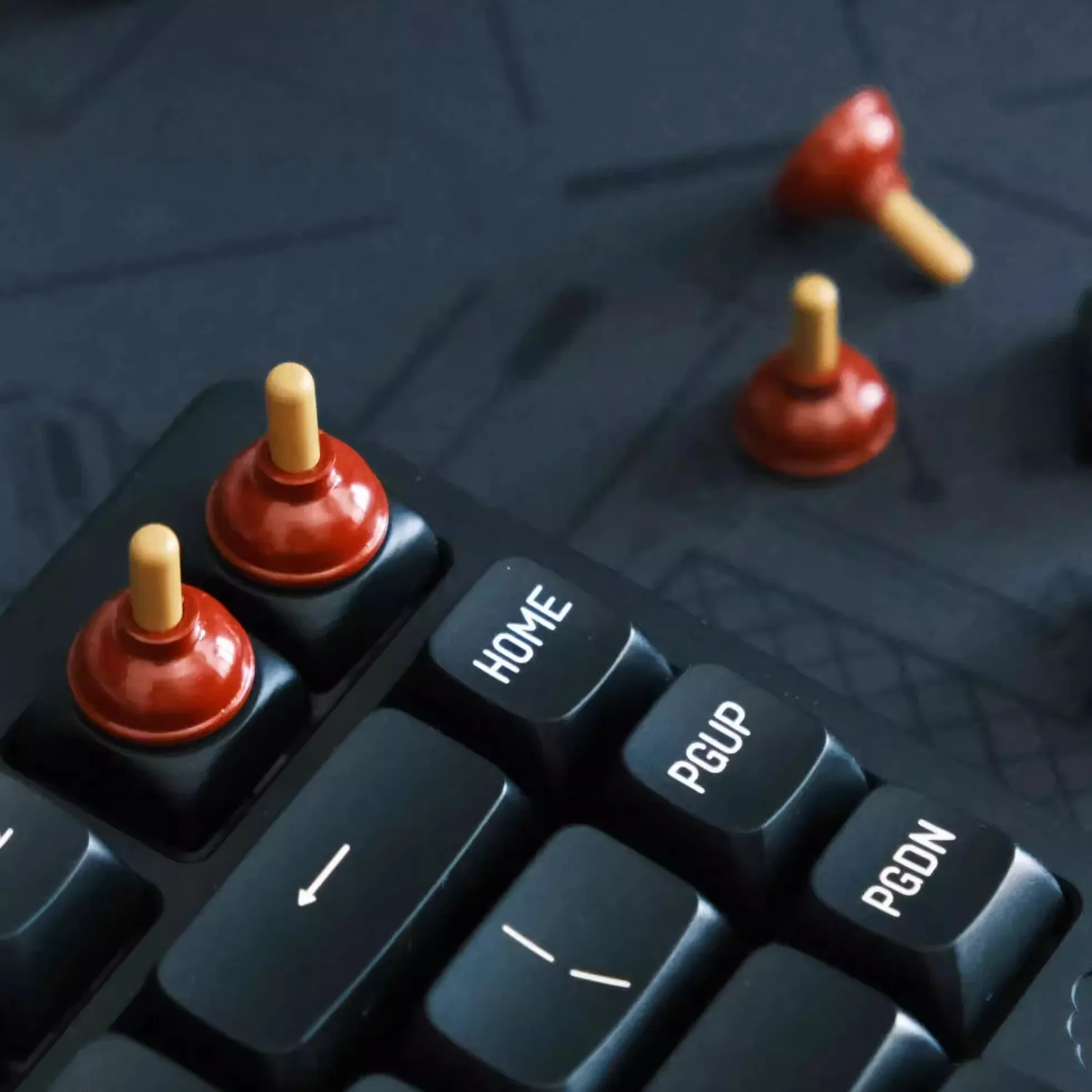 Original Handmade Custom Keycaps Gold-absorbing Small Leather Magnetic Artisan Keycaps Mechanical Keyboard Caps PC Gamer Gifts