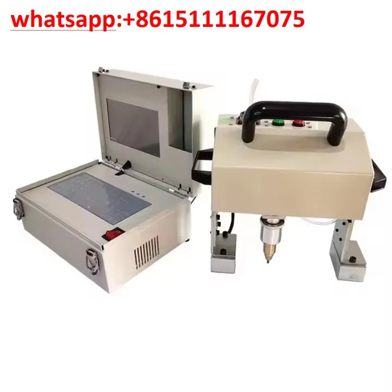 Portable Pneumatic VIN Dot Peen Marking Machine, Handheld Marker for Auto Chassis Metal Number Engraving