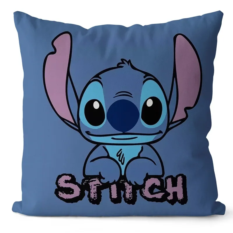 Stitch Pillow Case Cartoon Anime Cute Blue Pillowcase Boys Girls Japanese Cushion Car Sofa Pillows Decoration Home Birthday Gift