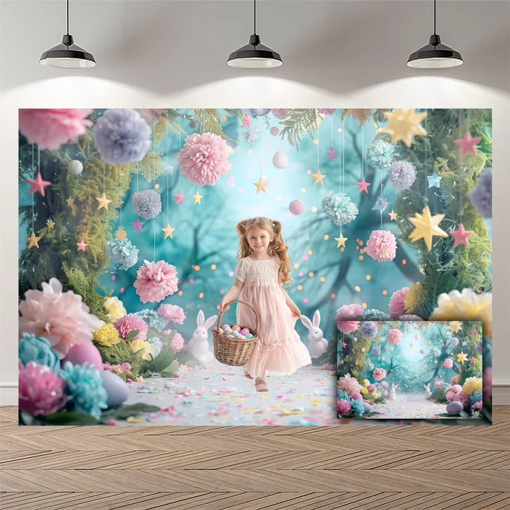 Dream Garden Forest Princess Theme Colour Eggs Kids Adult Wedding Maternity Art Portrait Photography Backdrop Decoration Props