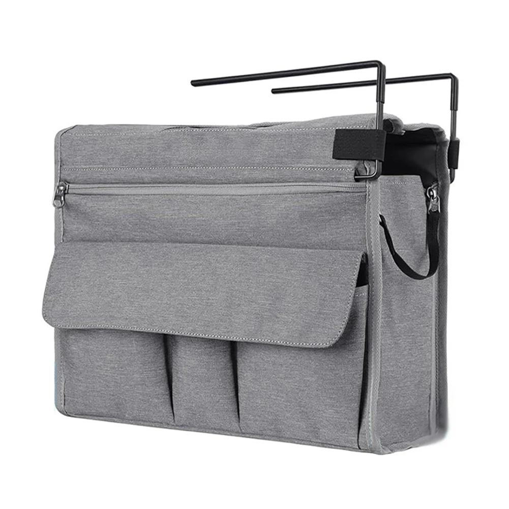 

Настольная подвесная сумка-органайзер под стол с несколькими отделениями, боковыми карманами и сетчатым разделителем для повышения эффективности рабочего пространства