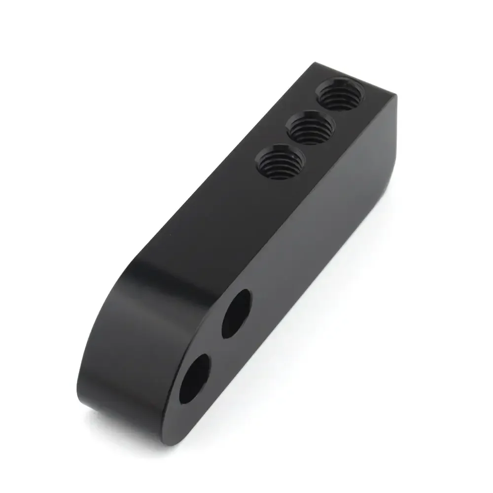 Staffa di riposizionamento regolabile blocco estensione faro MEB9883 per Harley Dyna Street Bob Low Rider Sport Wide Glide 2006-2017