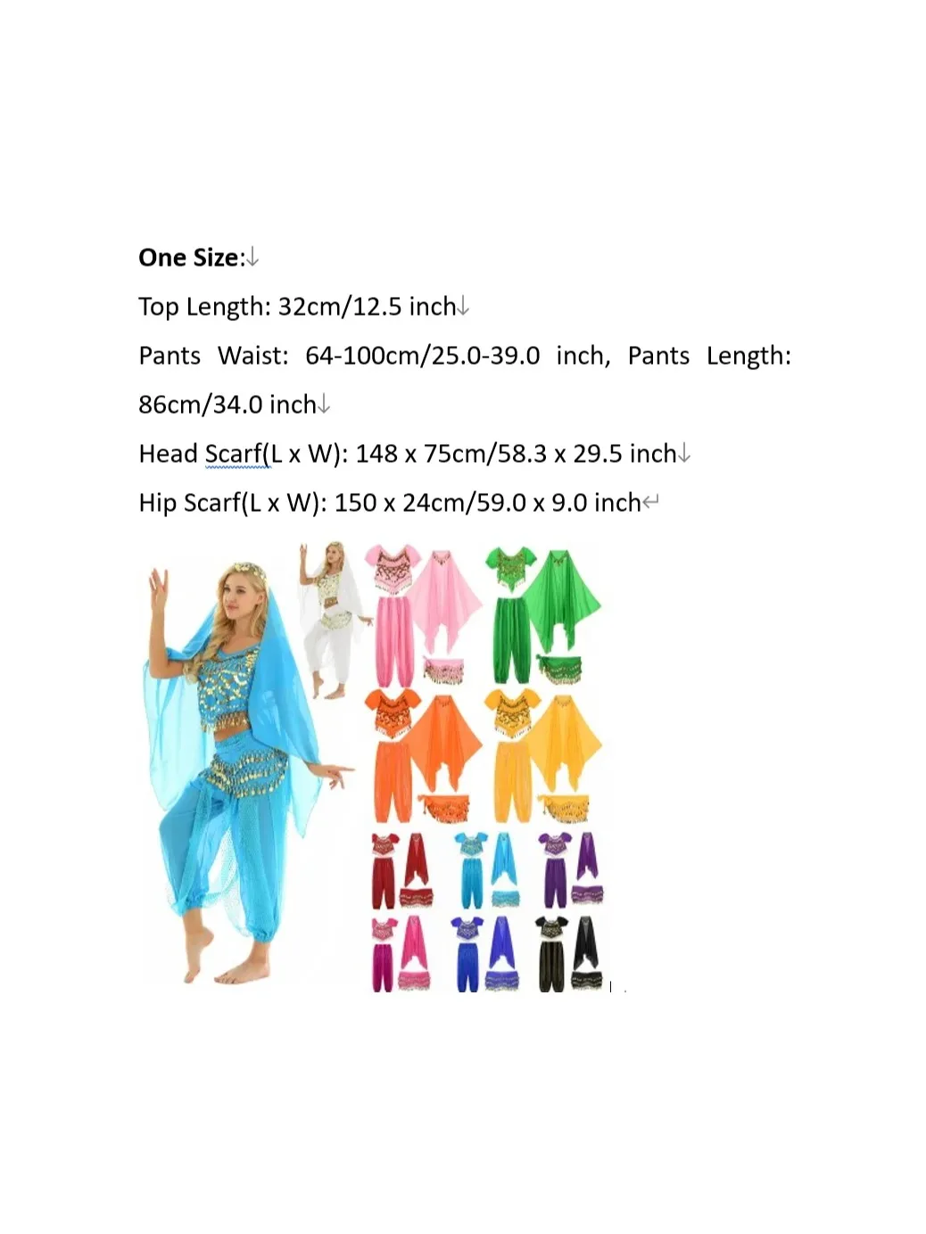 Dames Buikdansen Fancy Dress Halloween Carnaval Arabische Prinses Cosplay Kostuum India Dansvoorstelling Outfit