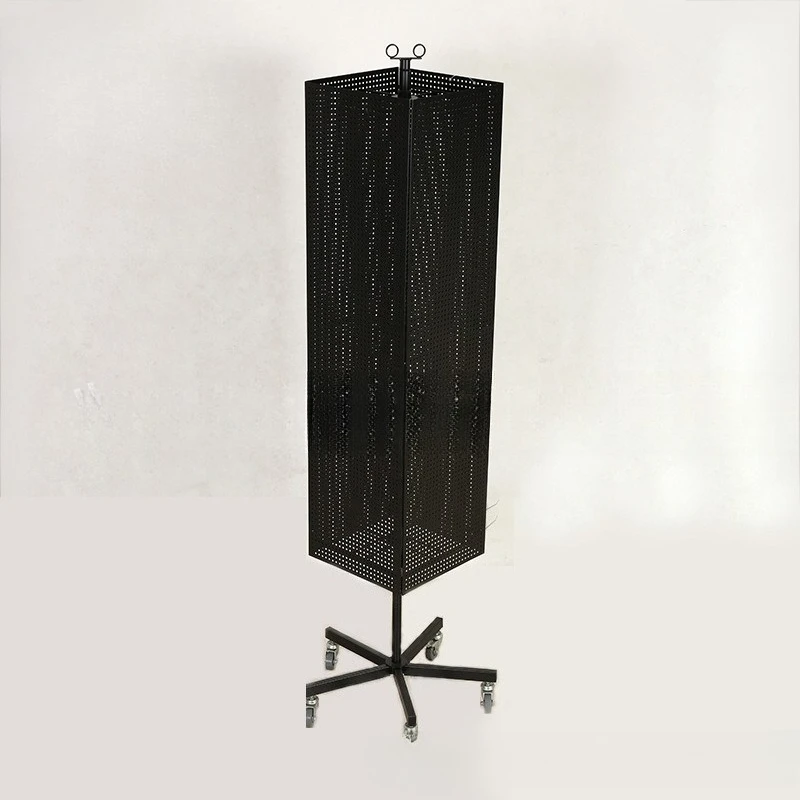 Black Iron Hole Board Display Stand, Jewelry, Refrigerator Sticker, Mobile Phone Accessories, Rotating .