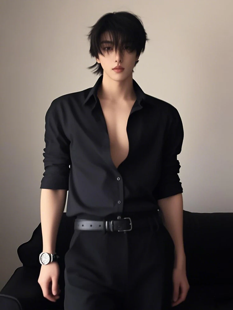 

Мужская летняя тонкая дышащая повседневная рубашка-поло из полиэстера для молодежи, стильная и удобная