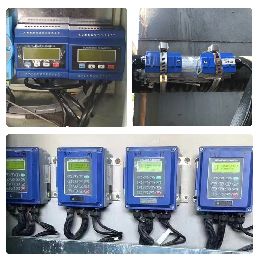 เครื่องวัดอัตราการไหลแบบอัลตราโซนิกดิจิตอล สำหรับของเหลว น้ำมัน เชื้อเพลิง น้ำ เครื่องวัดอัตราการไหลแบบพกพาชนิดมือถือ