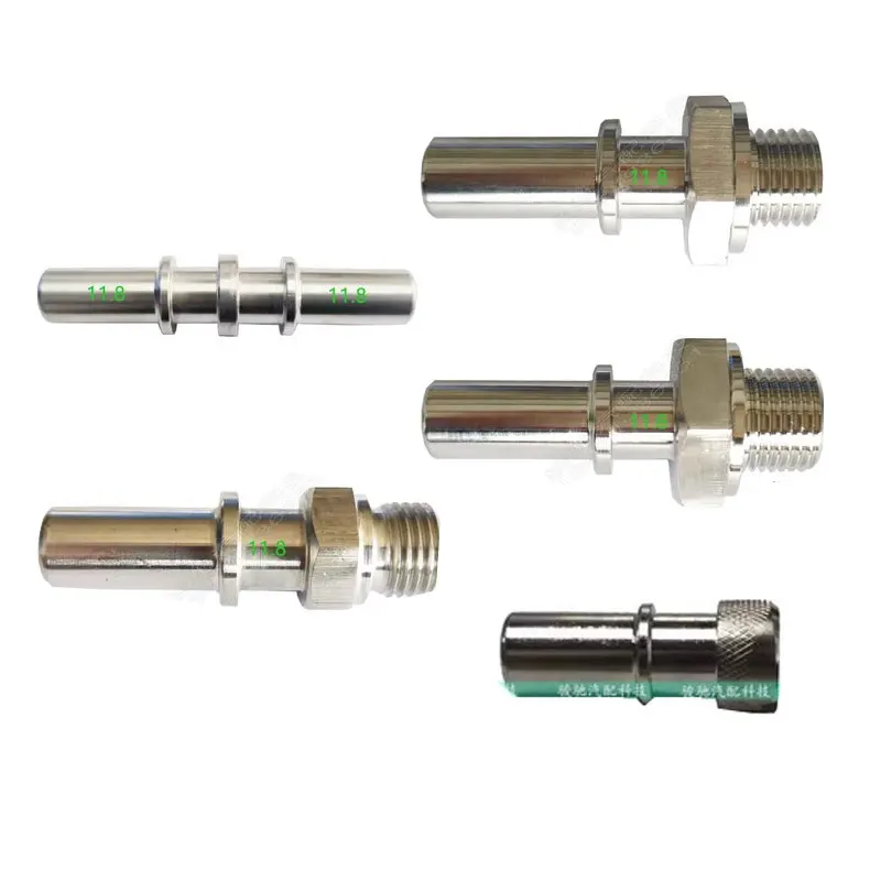 

11.8 Car Fuel Quick Male Stainless Steel Connector Fuel Hose Pipe Connector 1pc