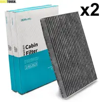 2x filtro de aire acondicionado de cabina de polen de coche de carbón activado para Nissan Qashqai J10 Sentra B16 x-trail T31 2009 2010 2011 2012