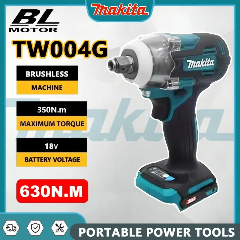 

Makita TW004G 630N.m Brushless Cordless Electric Screwdriver Rechargeable Drill Driver for 18V Battery TW004G 630N.m