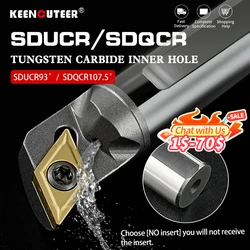 Sducr sdqcr internes Kühl dreh werkzeug c10k/12m/16q Wolframstahl-Schrauben bohr stange dcmt07/11 cnc Hartmetall-Dreh werkzeug