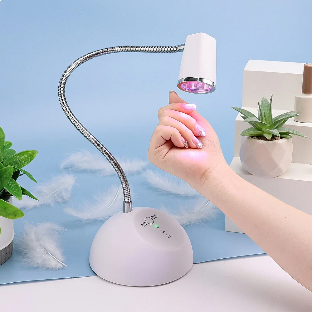 Touch Sensor Exclusive Design 18w Portable Desktop Rechargeable Focused Beam Light Speed Flash Curing LED Nail Lamp