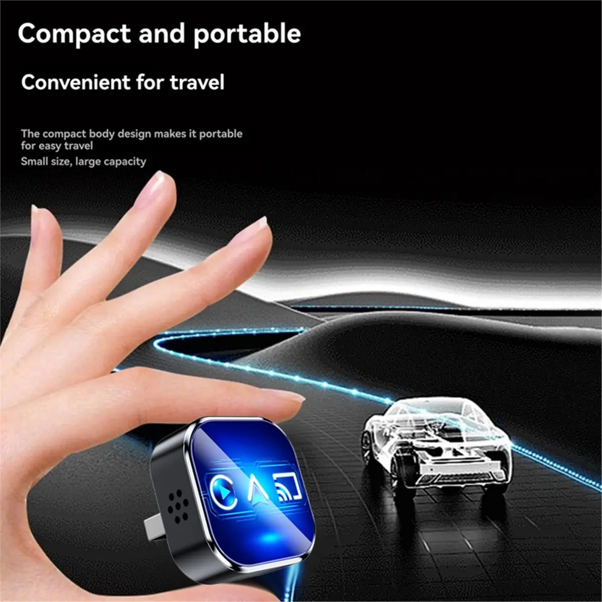 

3in1 Wireless Carplay Mirror Link Adapter Carplay Android Auto USB Dongle Adapter Wired Carplay to Wireless Carplay