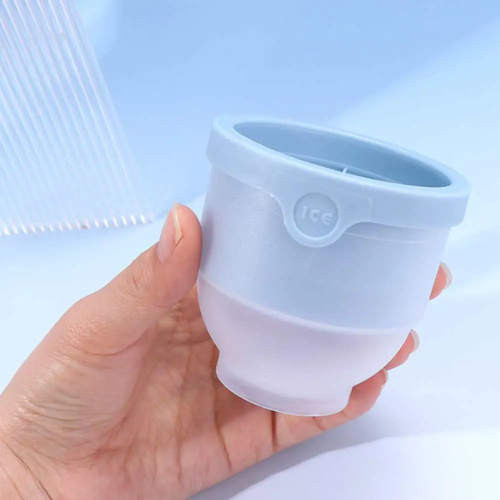 3PCS/SET Stackable Ice Ball Maker 6cm Diameter Quick-Freezing Silicone Ice Tray DIY Food-Grade Silicone Whiskey Ice Cube Mold