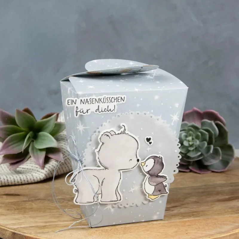 Piggy Craft metal cutting dies cut die mold New 3D folding box Scrapbook paper craft knife mold blade punch stencils dies