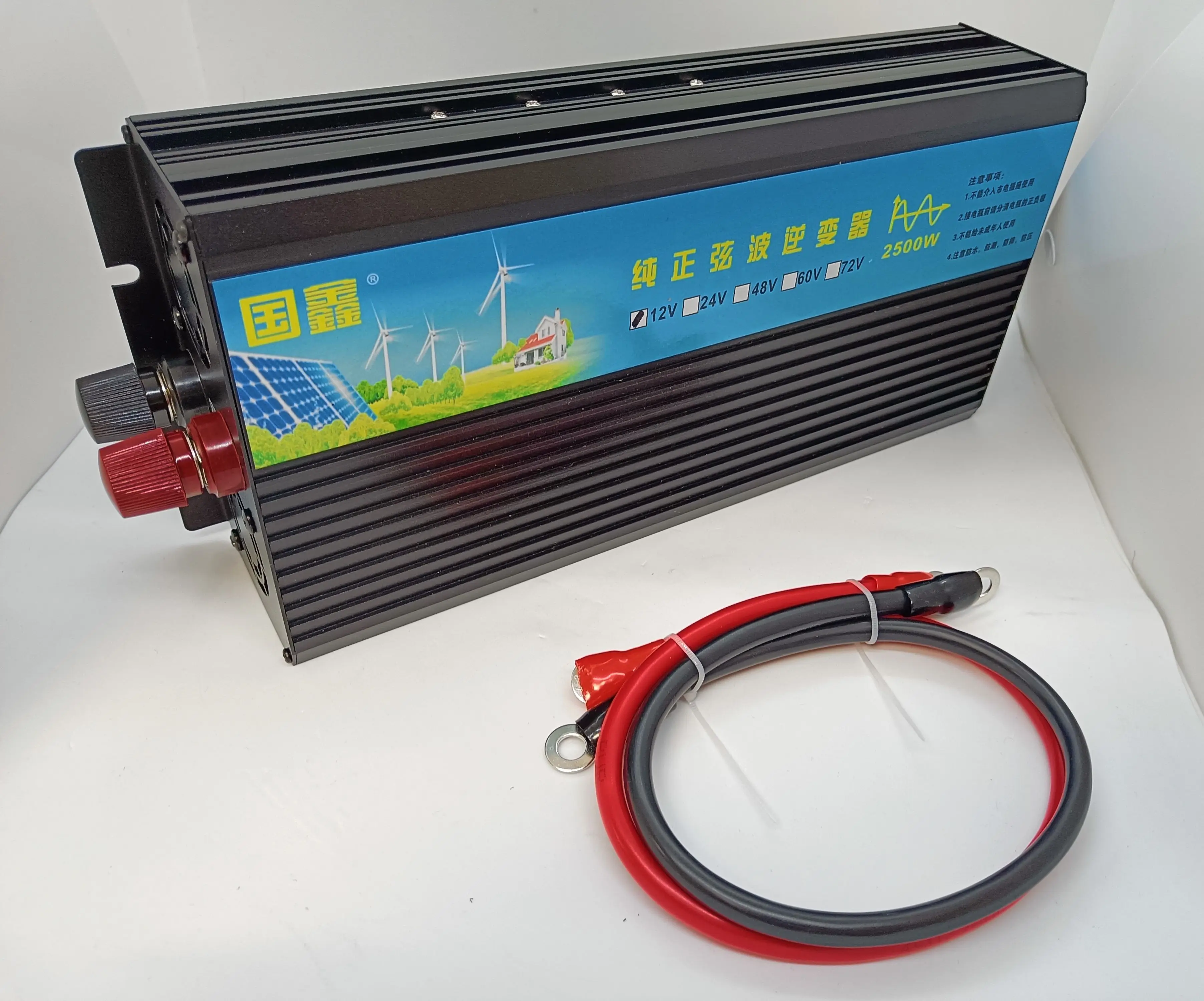 Inversor de batería de litio DC 72V a AC 220V 230V 240V 50HZ onda sinusoidal pura 50Hz 2500W convertidor de frecuencia inversor de potencia de coche