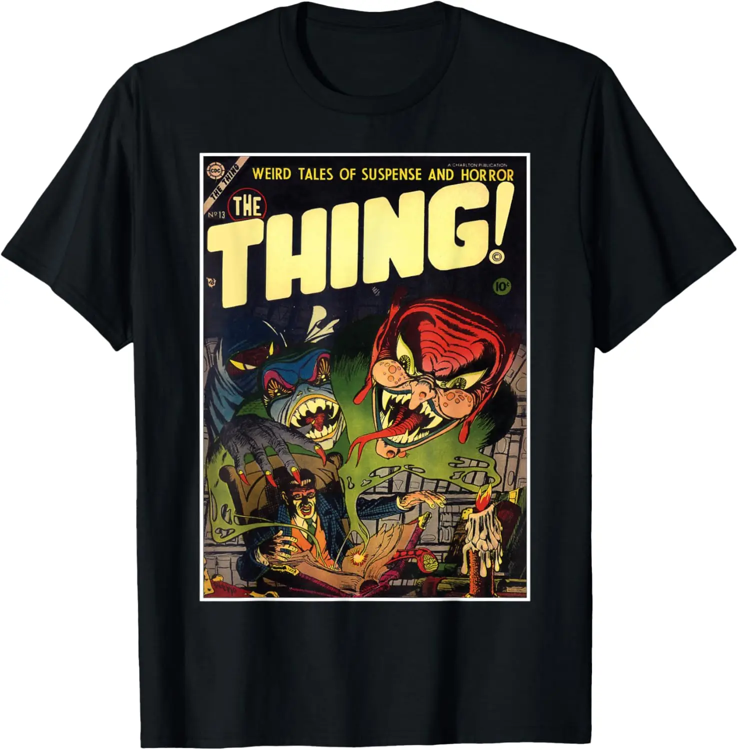 Koszulka z komiksem Halloween Horror Ghost Vampire Monster Vintage