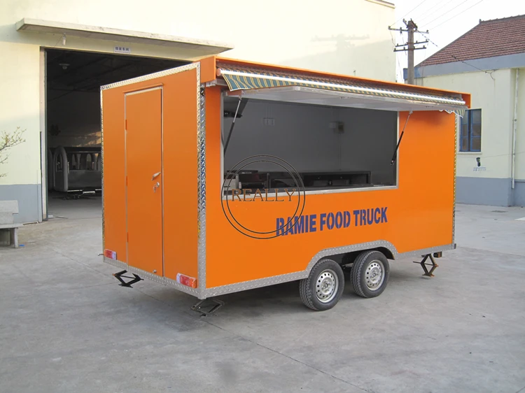 400*200*230 سنتيمتر الغذاء شاحنة المطبخ المحمول كريب المطاعم مقطورة هوت دوج كشك شاي فقاعات عربة للبيع للتخصيص