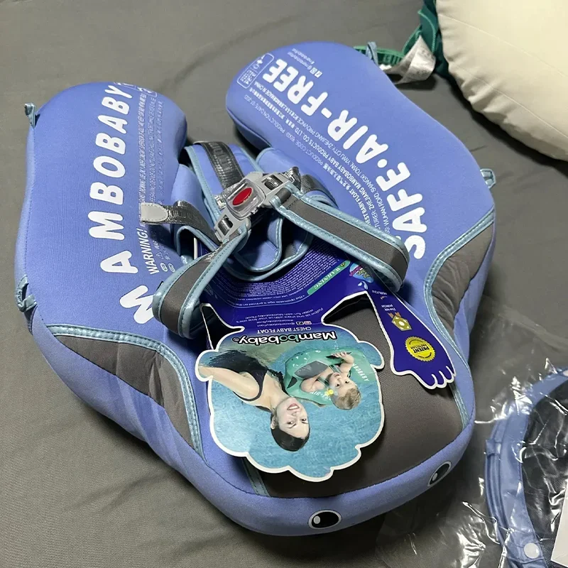 Mambobaby Dziecięce Koło do Pływania na Biodrach, Pływak do Leżenia, Zabawka do Basenu, Trener Pływania, Solidne, Niepompujące, dla Niemowląt