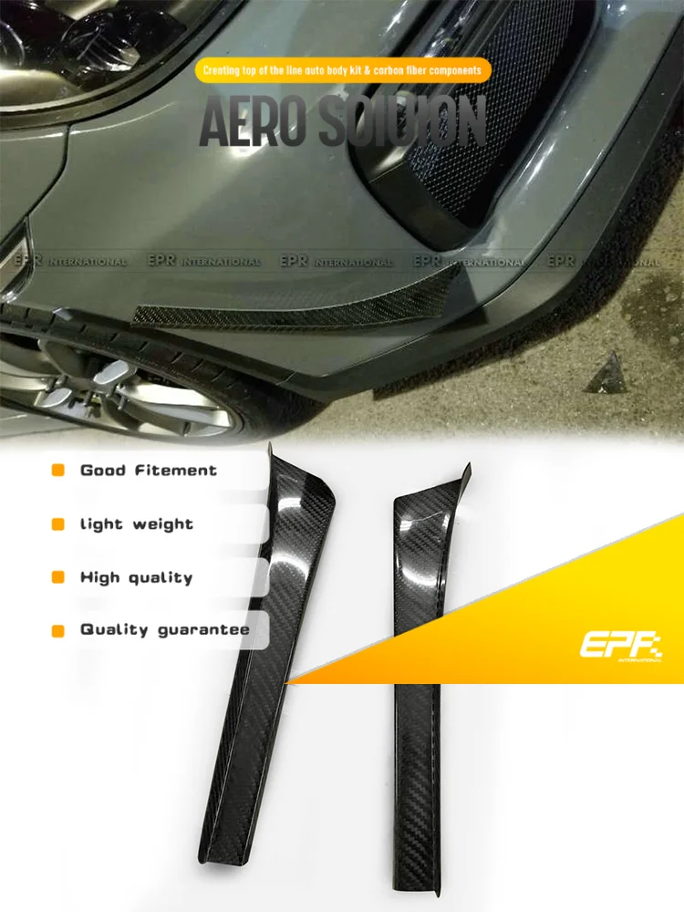 المصد الأمامي طراز Porsche 981 Cayman GT4 ZR Canard [981 Cayman GT4 Canard، Cayman 981 ZR Style Canard]