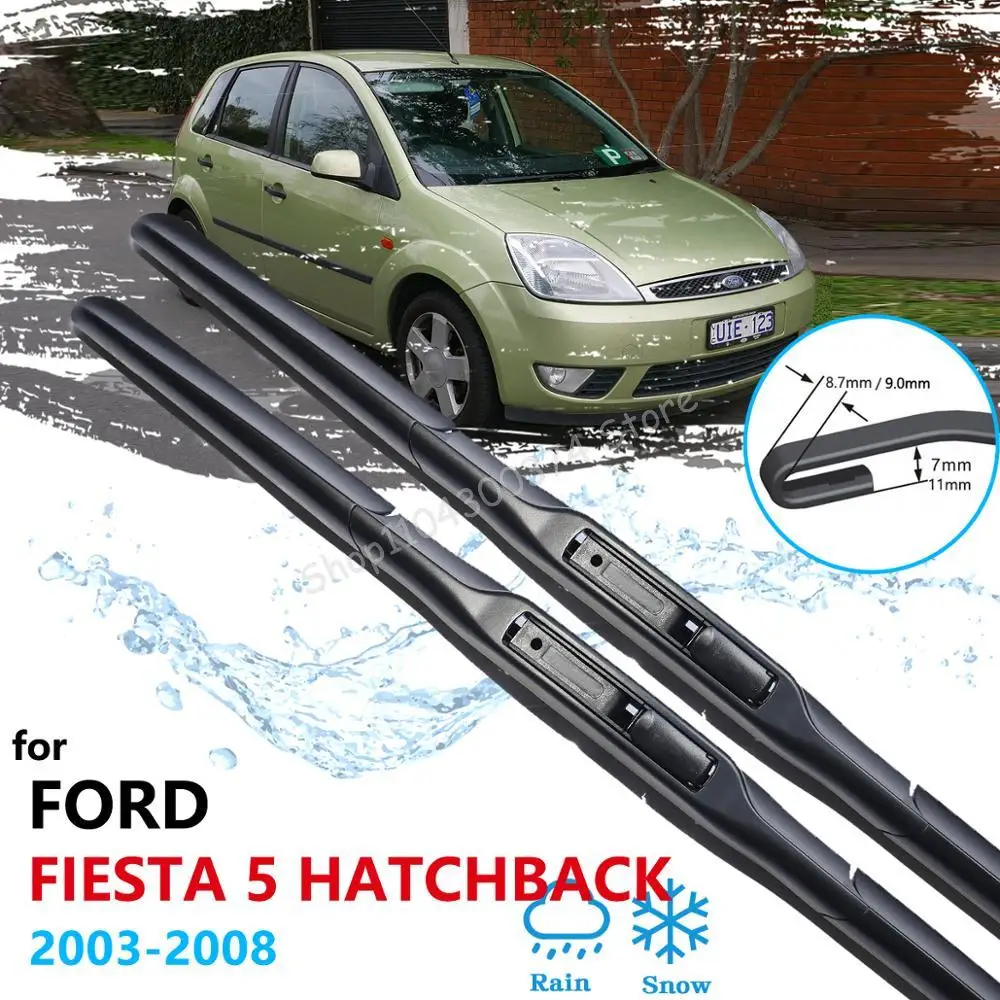 

Car Wiper Blades for Ford Fiesta Hatchback 5 MK5 2003 2004 2005 2006 2007 2008 Front Windscreen Brushes Washer Car Accessories