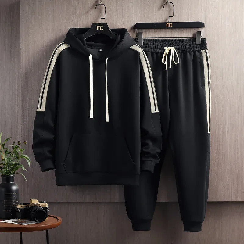 Tracksuit for Men 2 Piece Set Hoodies Sweatpants Sportswear Fitness Hoodies Sweatshirt Pants Sports 2PCS Suit Male Tracksuit