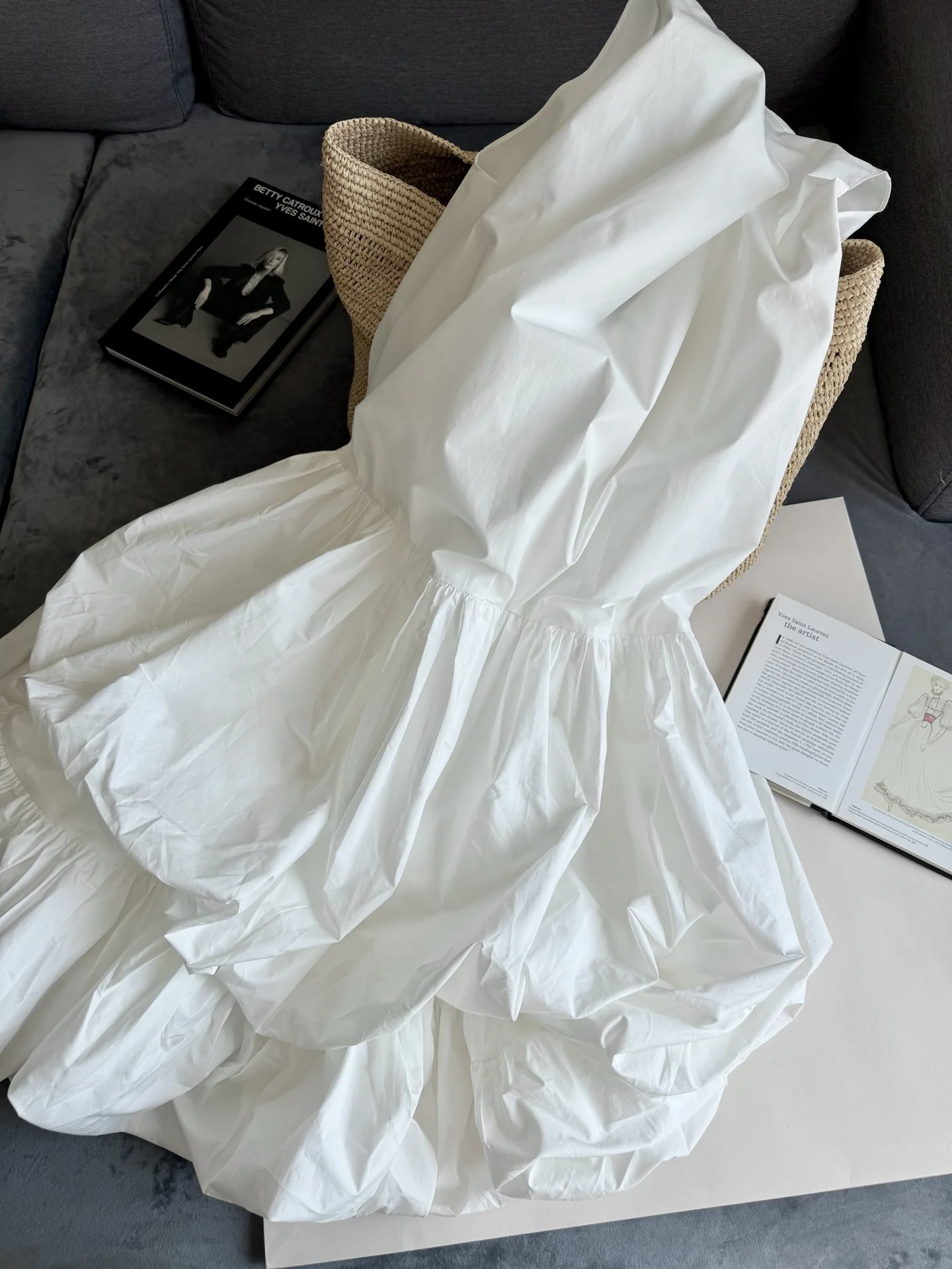 春夏コットンフレンチふわふわワンピース